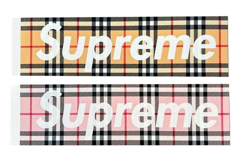 supreme burberry box.logo|supreme Burberry box logo sticker.